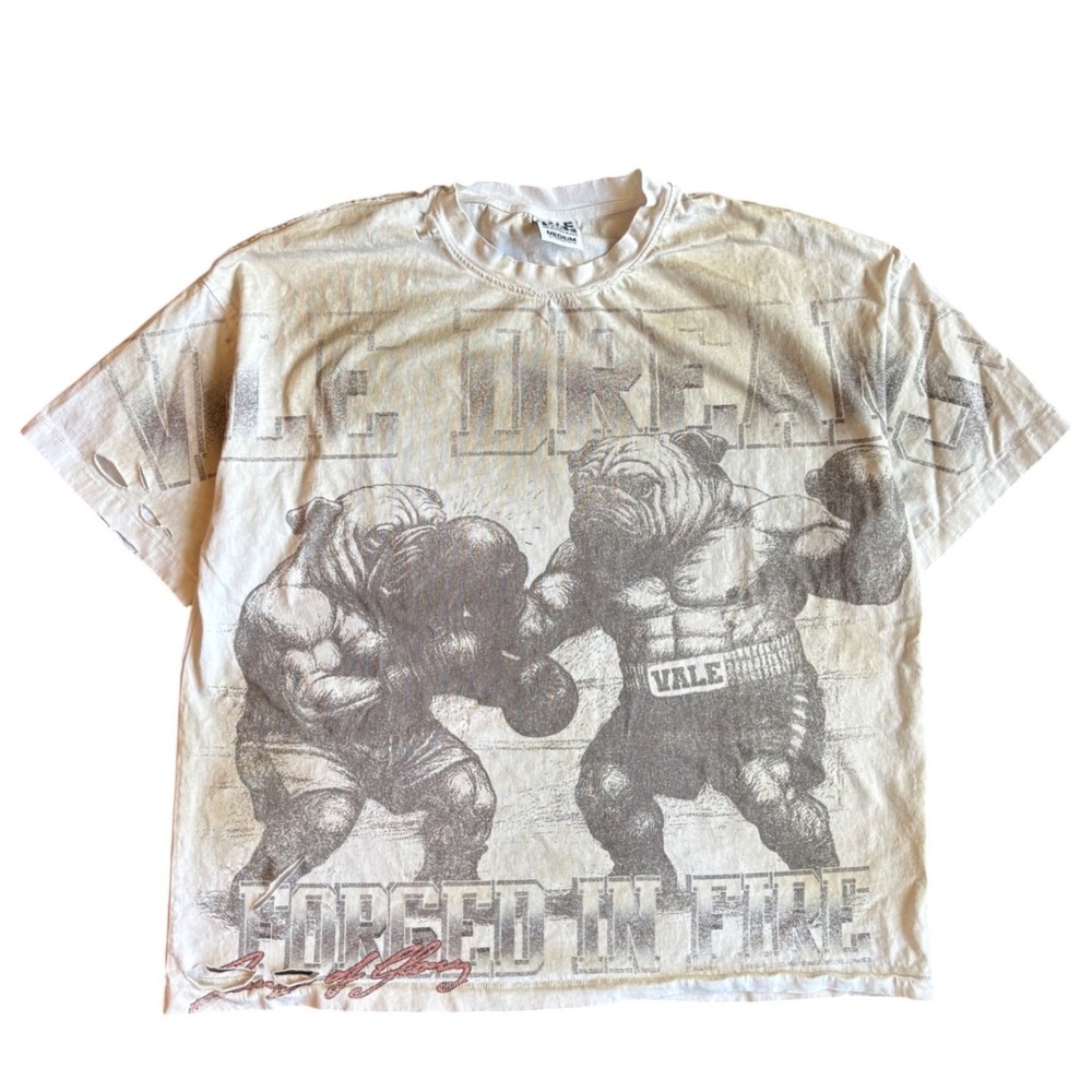 Vale FM Forever Forged Boxing Bulldog T Shirt Size M